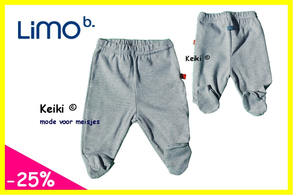 o01/lb - maat 050 - broekje - kleur lichtgrijs